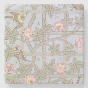 Posavasos De Piedra Diseño del papel pintado del "enrejado", 1864