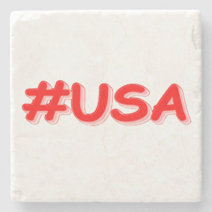 Posavasos De Piedra Diseño "EEUU". ¡Hazte con una en Zazzle