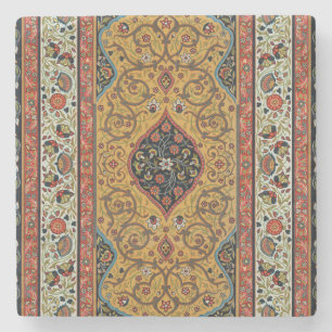 Posavasos De Piedra Diseño elegante de alfombra persa antigua