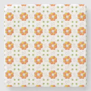 Posavasos De Piedra Diseño geométrico IX del signo del SUN letón tradi