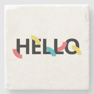 Posavasos De Piedra Diseño moderno, divertido, juguetón y colorido de 