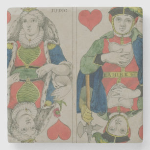 Posavasos De Piedra Diseño para los naipes, c.1810