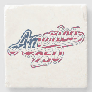 Posavasos De Piedra Diseño Semiquincentenario del guion de la bandera