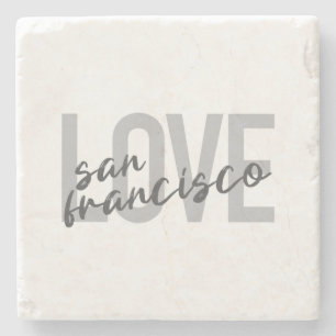 Posavasos De Piedra Diseño sencillo, moderno y urbano Love San Francis