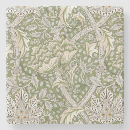 Posavasos De Piedra Diseño Windrush (por William Morris)