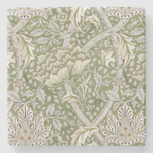 Posavasos De Piedra Diseño Windrush (por William Morris)