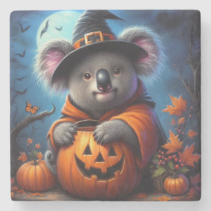 Posavasos De Piedra Disfraz de Halloween de Koala