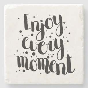 Posavasos De Piedra Disfrute de cada momento 2