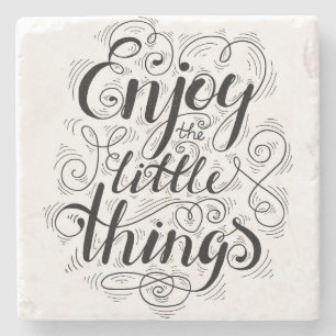 Posavasos De Piedra Disfrute de las pequeñas cosas 1