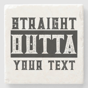 Posavasos De Piedra Divertido 'Directamente Fuera de tu texto'