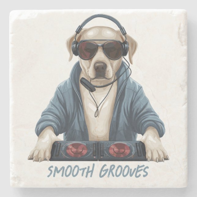 Posavasos De Piedra DJ Doggo (Anverso)