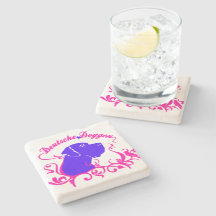 Dogo Alemán logo azul magenta