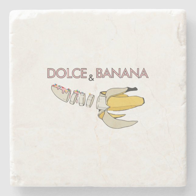 Posavasos De Piedra Dolce & Banana (Anverso)