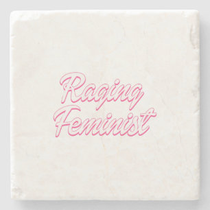 Posavasos De Piedra Dolor feminista furioso