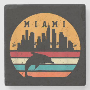 Posavasos De Piedra Dolphin Silhouette Souvenir Dolphin Dolhouette de