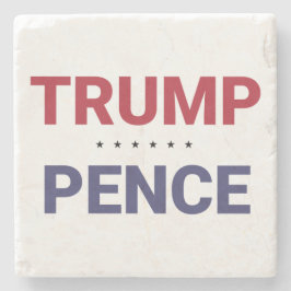 Posavasos De Piedra Donald Trump y Mike Pence (elecciones de 2020 en E