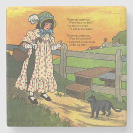 Posavasos De Piedra ¿Dónde has estado? Madre Rhyme de oca