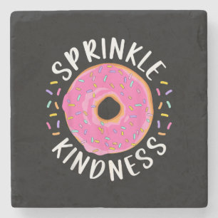 Posavasos De Piedra Donut Sprinkle Kindness Chicas graciosas
