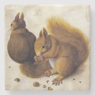 Posavasos De Piedra Dos ardillas rojas (por Albrecht Dürer)