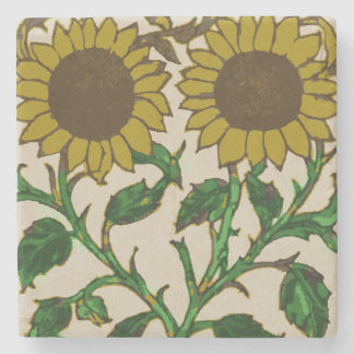 Posavasos De Piedra Dos girasoles