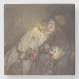 Posavasos De Piedra Dos jóvenes Chicas regresan a casa