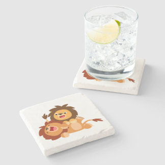 Posavasos De Piedra Dos juguetones Personalizados delgados esparadrapo
