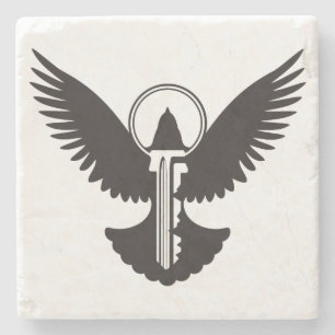 Posavasos De Piedra Dove con clave