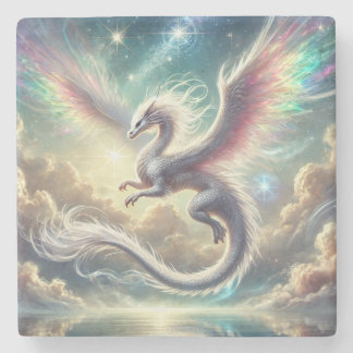 Posavasos De Piedra Dragón blanco