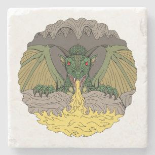 Posavasos De Piedra Dragón cavernoso 2016