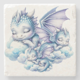 Posavasos De Piedra Dragón durmiente Pastel