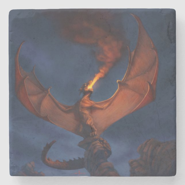 Posavasos De Piedra Dragon Roar (Anverso)