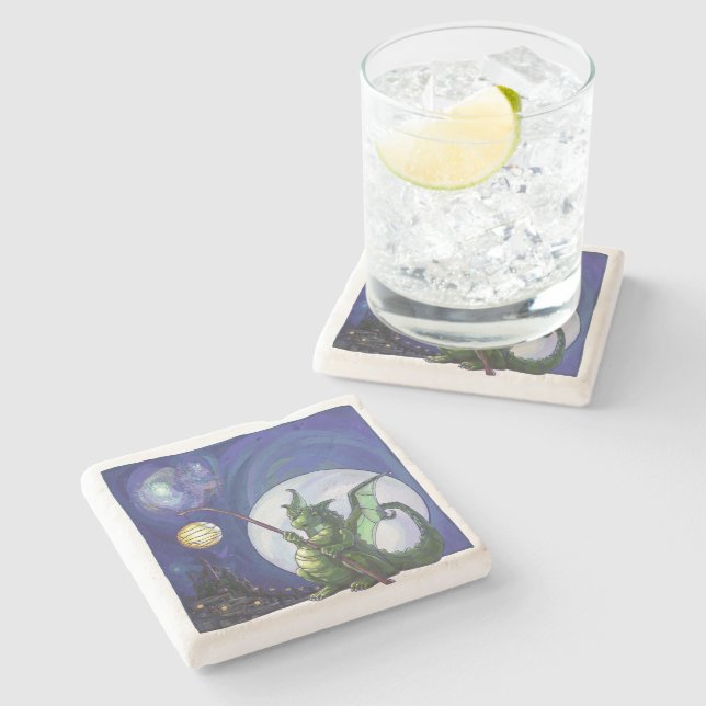 Posavasos De Piedra Dragon Watch Art (Lateral)