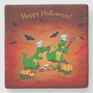 Posavasos De Piedra Dragones - ¡Feliz Halloween! Hoy cocinaré