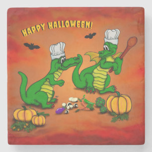 Posavasos De Piedra Dragones - ¡Feliz Halloween! Hoy cocinaré