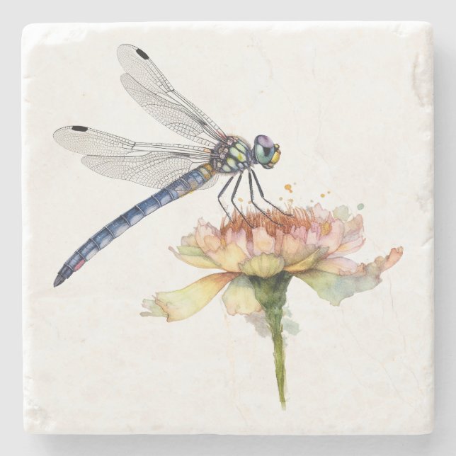 Posavasos De Piedra Dragonfly Coaster (Anverso)