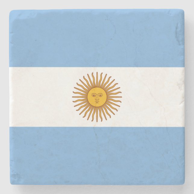 Posavasos De Piedra Drapeau Argentine (Anverso)