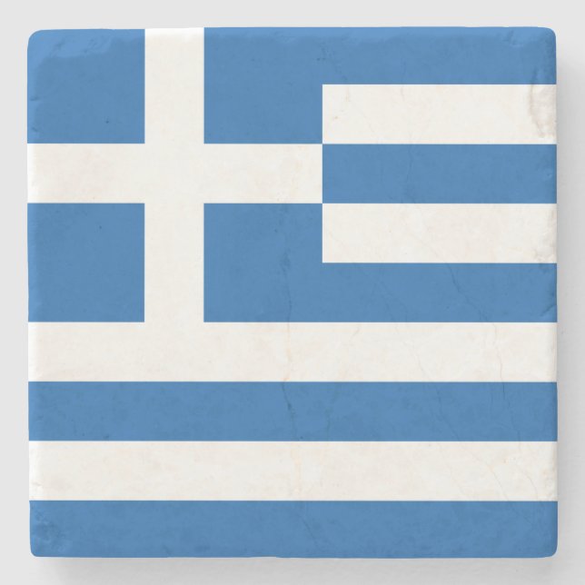 Posavasos De Piedra Drapeau Grèce (Anverso)