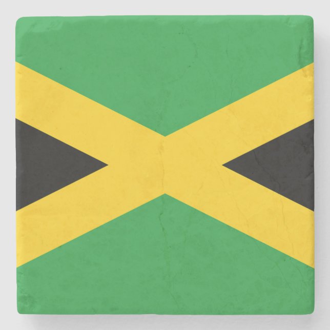 Posavasos De Piedra Drapeau Jamaïque  (Anverso)