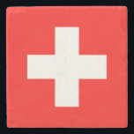 Posavasos De Piedra Drapeau Suisse<br><div class="desc">Drapeau de la Suisse: "Unus pro omnibus,  omnes pro uno" → Un pour tous,  tous pour un!</div>