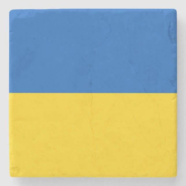 Posavasos De Piedra Drapeau Ukraine (Anverso)