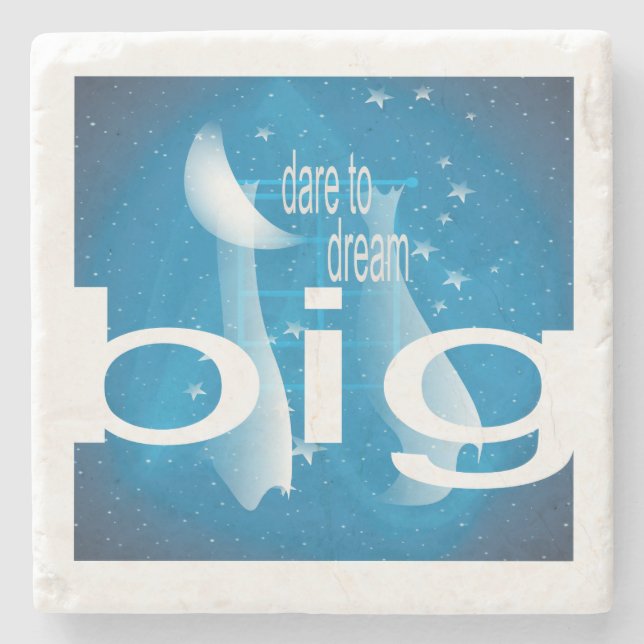 Posavasos De Piedra Dream Big (Anverso)