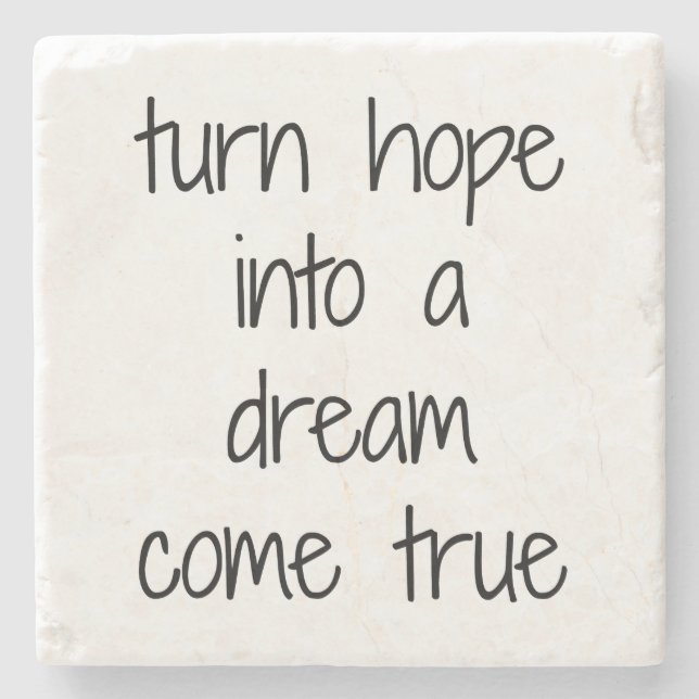 Posavasos De Piedra Dream Come True Marble Stone Coaster (Anverso)