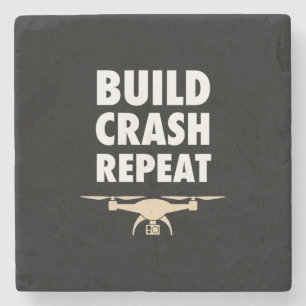 Posavasos De Piedra Dron de repetición de choque de compilación