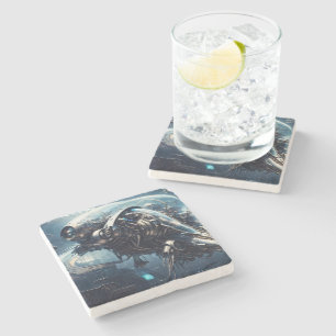 Posavasos De Piedra Dron rastafari Raspian Dynamorph de Xzendor7