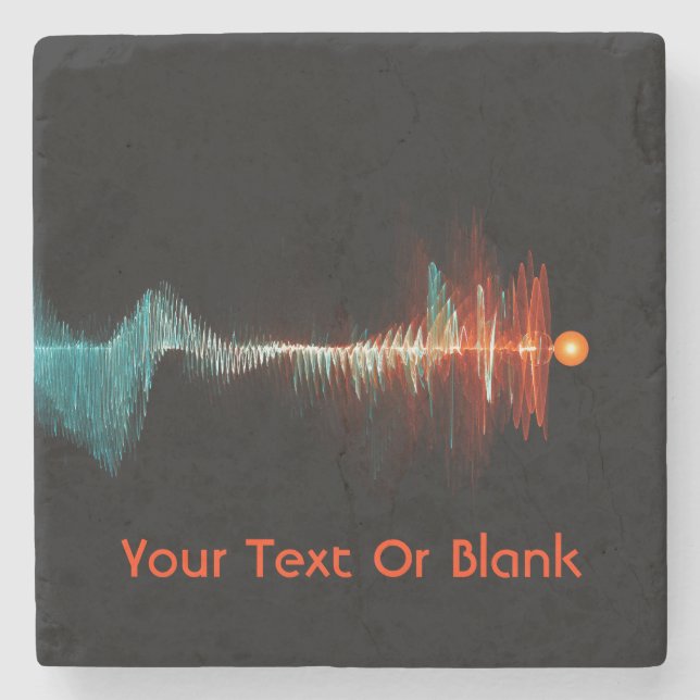 Posavasos De Piedra Dualidad de onda de partículas (Anverso)