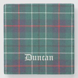 Posavasos De Piedra Duncan, Duncan Scottish Tartán, Duncan Clan, Dunca