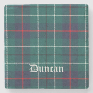Posavasos De Piedra Duncan, Duncan Scottish Tartán, Duncan Clan, Dunca
