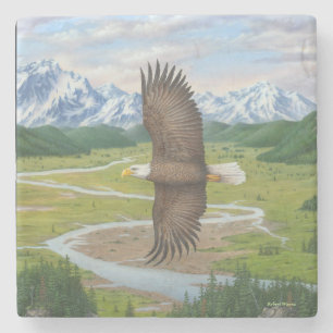 Posavasos De Piedra Eagle calvo