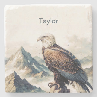 Posavasos De Piedra Eagle Coaster, Personalizado 