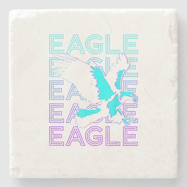 Posavasos De Piedra Eagle Retro (Anverso)